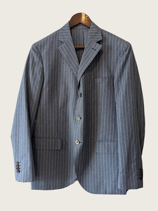 Luigi Bianchi Mantova Other - LUIGI BIANCHI MANTOVA - Wool blend striped jacket - Sz 50R